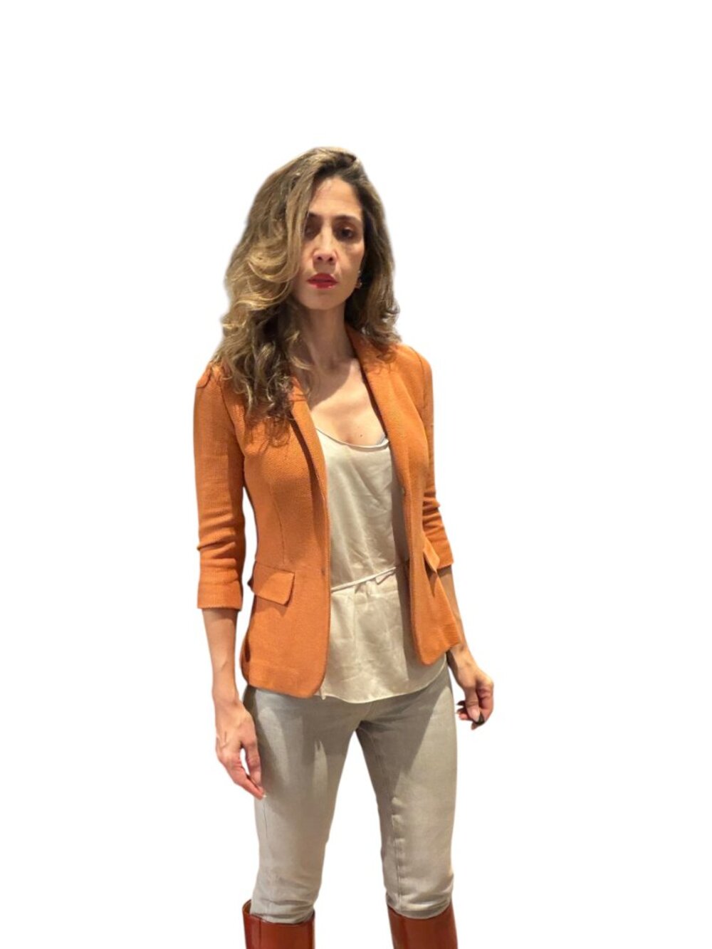 The Row Blazer Orange